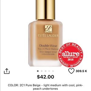 Estee Lauder Double Wear Foundation Pure Beige